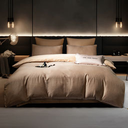 Комплект постельного белья Сатин-Жаккард Тессоро MT007 Евро 4 Наволочки