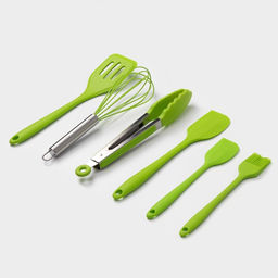 Набор кухонных принадлежностей Green, 6 предметов, цвет зелёный