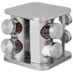 НАБОР БАНОЧЕК ДЛЯ СПЕЦИЙ ИЗ 8 ШТ. 90 МЛ НА ВРАЩАЮЩЕЙСЯ ПОДСТАВКЕ - Agness фото 5