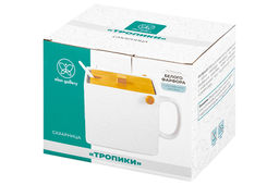 Банка д/сыпучих продуктов 1 л 16,5*15*12 см Тропики с бамбуковой крышкой, ложкой - Elan gallery фото 7