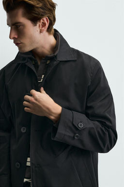 GABARDINA REGULAR FIT WATER REPELLENT / Negro - Zara фото 7