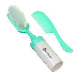 Расчёска детская, щётка для волос в наборе с погремушкой Крошка Я «Малыш», 2 шт., бирюзовый, МИКС