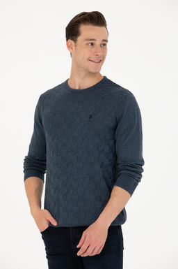 Мужской темно-синий базовый свитер Неожиданная скидка в корзине - U.s. polo assn фото 8