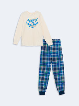 Bisiklet Yaka Erkek ?ocuk Pijama Tak?m?