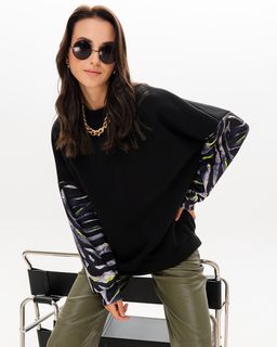 Свитшот с принтованными рукавами SSR003 - Sahar art lab фото 2