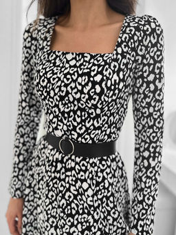 Платье Шейна (черный-леопард) - Nadi bordo фото 4