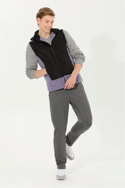 U. S. Polo Assn Мужской серый вязаный кардиган с капюшоном - U.s. polo assn фото 10