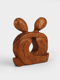 Абстракция «Влюблённые», 19×4×19 см, дерево суар