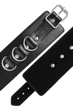 Наручники Anonymo #0103, PU кожа, черные - Toyfa фото 12