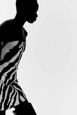 Vestido bandeau en punto jacquard - H&m фото 5