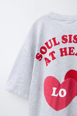 HEART PRINT T-SHIRT - Zara фото 4