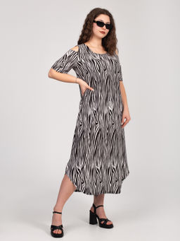 Платье женское кулирка "ВЛАДА" ЗЕБРА