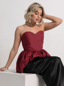 Корсет Эпатаж (вишневый) Б15216-53М - Lt collection фото 9