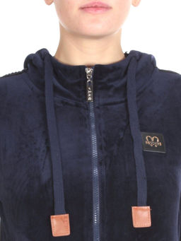 1288 DK. BLUE Спортивный костюм женский (100% велюр)