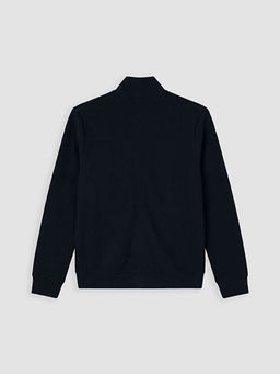 Dik Yaka Erkek Fermuarl? Sweatshirt