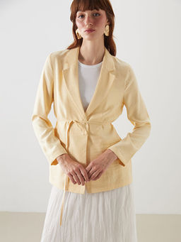 Modal Kar???ml? Kad?n Blazer Ceket