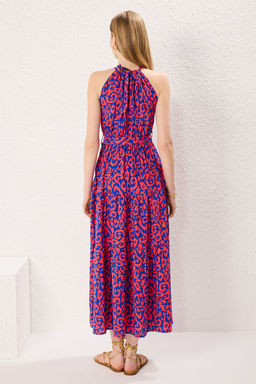 TRENDYOLMILLA Siyah Animal Shift Shally Maxi Dokuma Elbise TWOSS24EL00872  фото 36