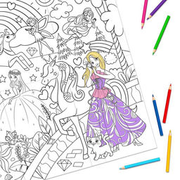 Раскраски-гиганты «Для девочек», набор 2 шт., 5+