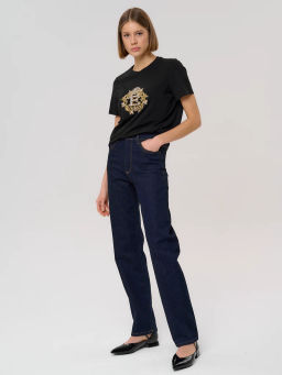 Футболка женская 12421-42017 black - Eleganzza фото 2