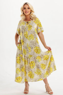 Платье штапель 6147/01/Бежевый - Rise фото 2