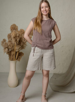 Топ хлопковый - Новый лен фото 5