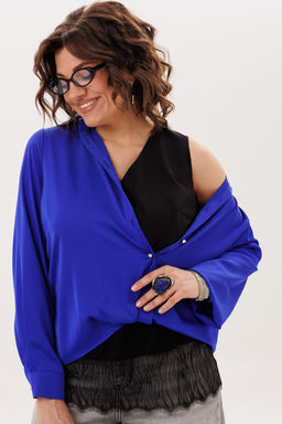 Блуза ANELLI 1663 ослепительно синий  фото 6