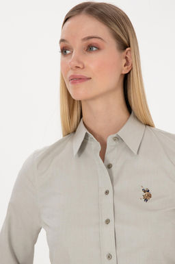 Kad_n A__k Haki Uzun Kollu Basic G_mlek - U.s. polo assn фото 2