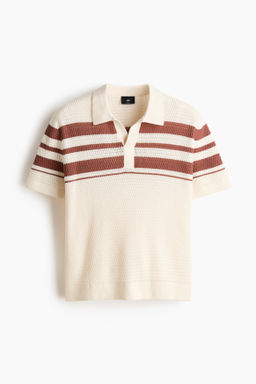 Polo en punto pointelle Regular Fit - H&m фото 3
