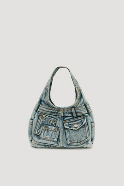BOLSO DENIM LIMITED EDITION / Azul Denim - Zara фото 5