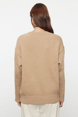 Vizon Genis Kal?p Yumusak Dokulu Triko Kazak TWOAW25KZ00126 - Trendyolmilla фото 5