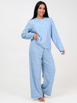 450 ЖЕНСКАЯ ПИЖАМА (брюки) (Голубой)