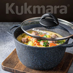 ЛА_АП_GRANIT (black) Кастрюля 4,5л со стекл крышкой, арт. кгч45а - Полимербыт фото 5