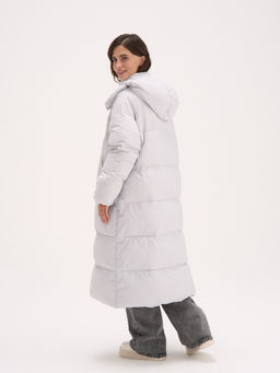 Пуховик удлиненный стеганый "Жемчуг" женский