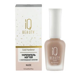 IQ Beauty Укрепитель для ногтей с коллоидным золотом / Gold Hardener Nude, 12,5 мл  фото 5