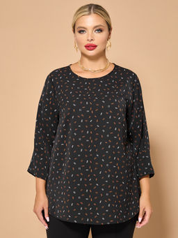 Блузка 0220-1 глубокий чёрный