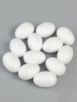 Яйцо из пенопласта (набор 12 шт.), размер 1 шт. 2.5?4