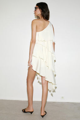 VESTIDO VOLANTES NUDO / Crudo - Zara фото 4