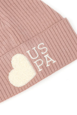 Девчачий пудровый берет - U.s. polo assn фото 3