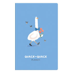 Планер недатированный, 32л., 135*210мм, на скобе MESHU "Quack-Quack", матовая ламинация, выбороч.лак (MS_53283)