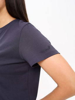 Футболка женская классика Caribou (т. серый)