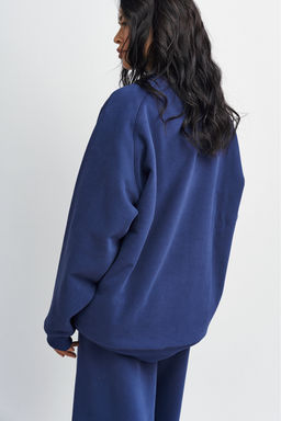 Свитшот винтажный Темно-синий - Erist store фото 5