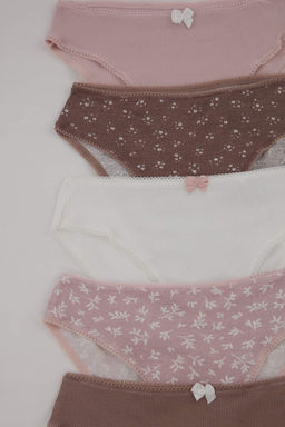 Pembe 5li Suprem Cicekli Slip Kulot THMSS26KU00026 - Trendyolmilla фото 2