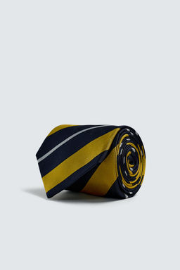 100% SILK STRIPED TIE - Zara фото 3