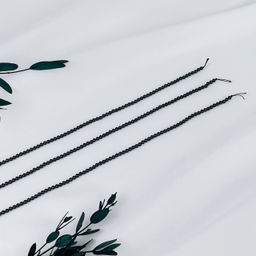 Бусины для украшений из черной Шпинели 39 см