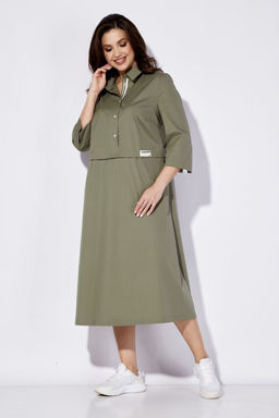 Платье ТАиЕР 1270 олива  фото 5