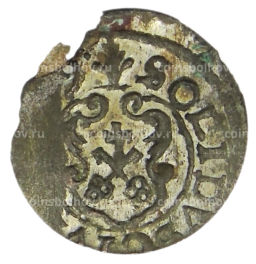 Солид 1634-1654 года Шведская оккупация Риги  Королева Кристина