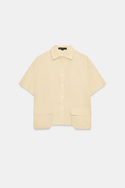 ZW COLLECTION SHIRT WITH POCKETS - Zara фото 8