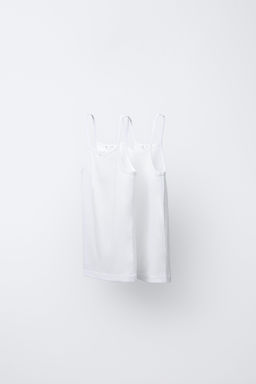 PACK DOS CAMISETAS TIRANTES / Blanco