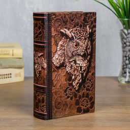 Шкатулка книга-сейф «Филин», дерево, 21×13×5 см