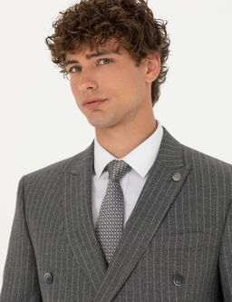 Kruvaze _izgili F_me Ekstra Slim Fit Tak_m Elbise